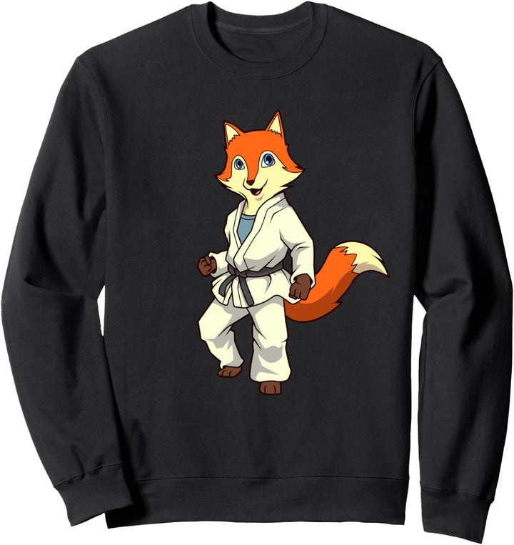 Comic Fuchs macht Judo Sweatshirt
