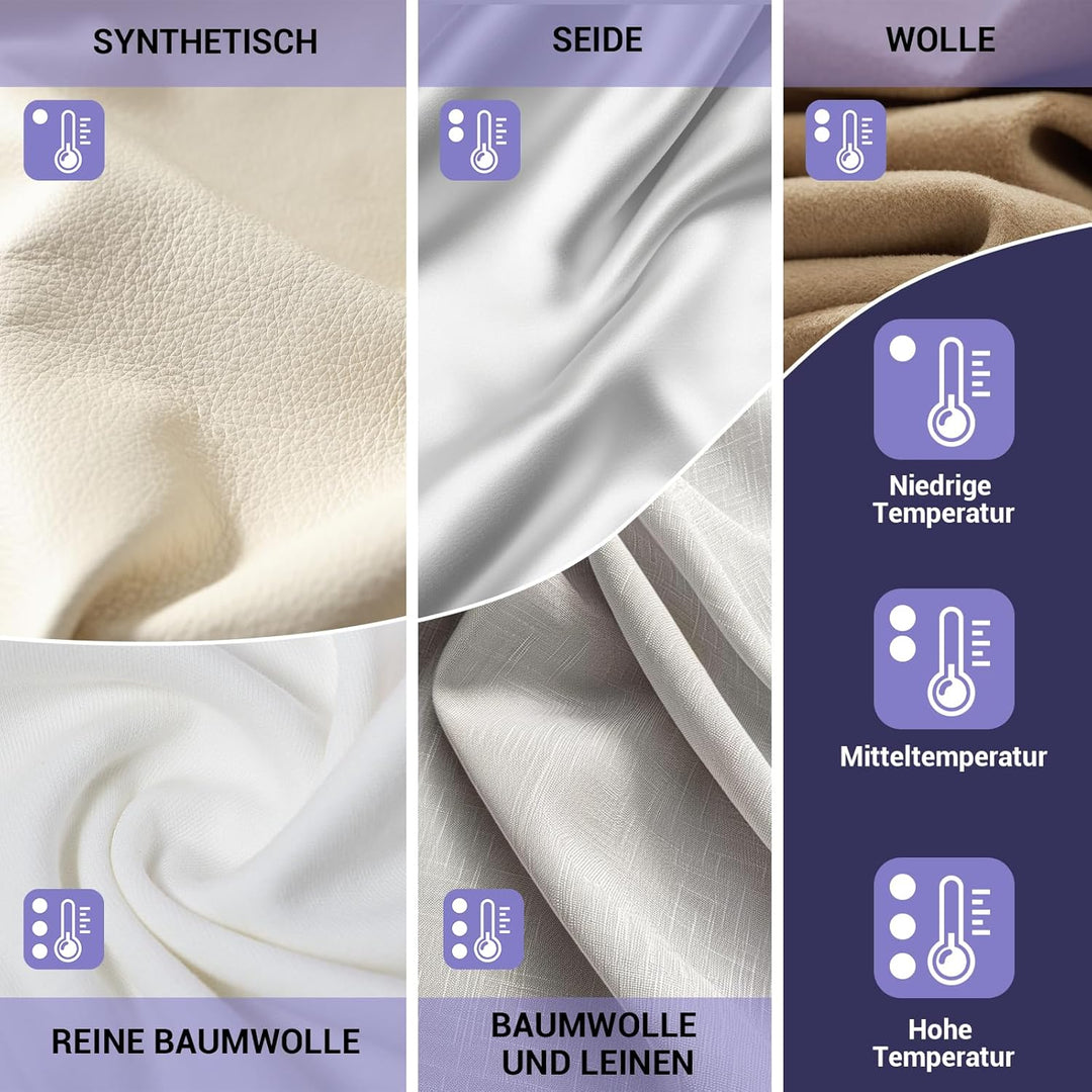 2400W Dampfbügeleisen, 350ML Wassertank, 2m Kabel, 110g Dampfstoss, 40g Dauerhaftdampf, variable Tem