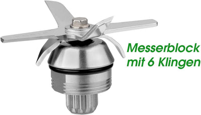 2 Ltr. Ersatzbehälter Behälter geeignet für den vitamix tnc 5200 inkl. Schneidemesser, Stössel und D