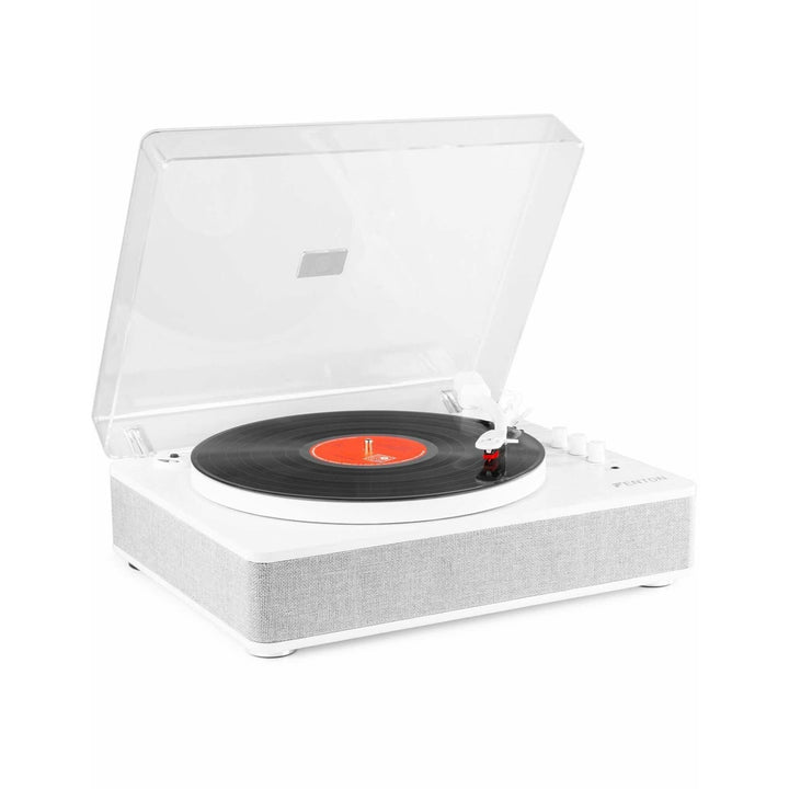 Fenton RP162W Schallplattenspieler Bluetooth Plattenspieler mit Lautsprecher, Pitch Control, MP3, RC