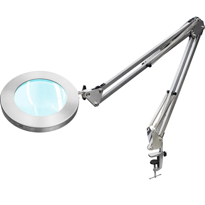 Beyamz Lupenleuchte Lupenlampe / 105 mm 5-Dioptrien-Echtglas / 3 Farbmodi / 10-stufig Dimmbar / 750
