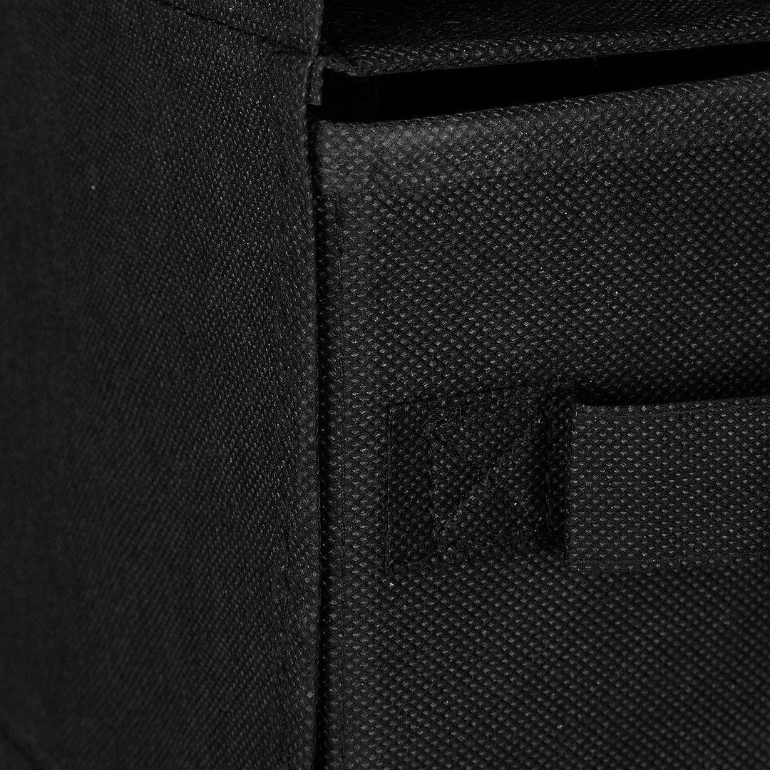 Relaxdays Hängeregal Stoff, Hängeaufbewahrung, 6 Fächer, 2 Schübe, für Kleiderschrank, HBT: ca. 82x1