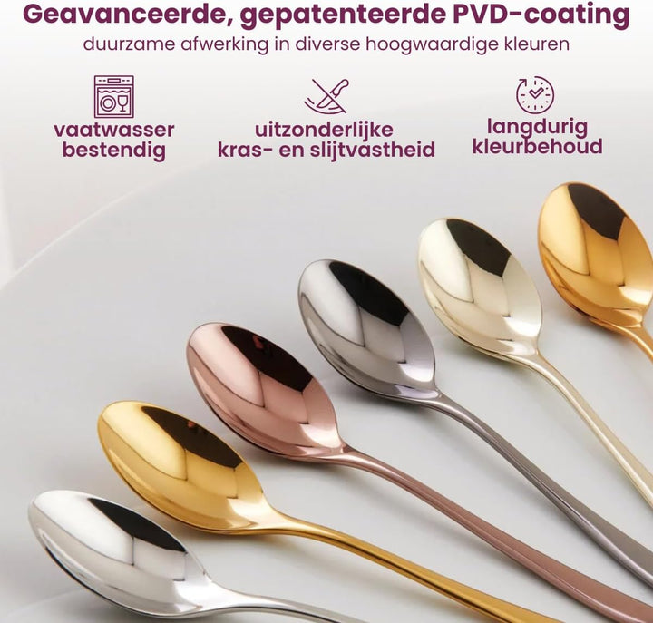 Rosenthal Sambonet - Linear PVD - Besteckset, Beteck, Essbesteck - Farbe: Schwarz - 30-teilig - Spül