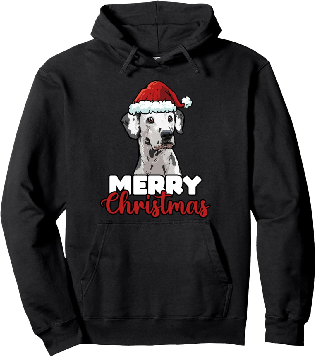 Merry Christmas Dalmatiner Hundelieber Geschenk Pullover Hoodie
