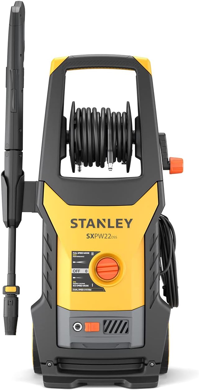 Stanley Hochdruckreiniger SXPW22DSS mit Dual Speed System (2200 W, 160 bar, 460 l/h) 2200 W Dual Spe