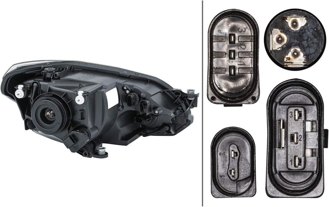 HELLA 1EJ 010 670-021 FF/Halogen-Hauptscheinwerfer - rechts - für u.a. VW Up (121, 122, BL1, BL2) Re