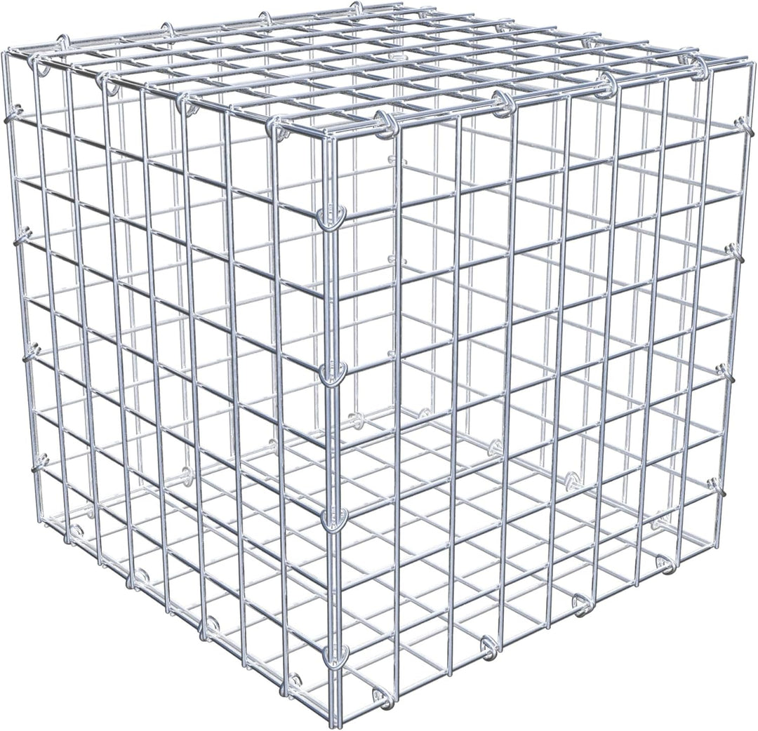 GABIONA Steinkorb-Gabione eckig, Maschenweite 5 x 5 cm, Tiefe 40 cm, Gabione 40 x 40 x 40 cm (L x H
