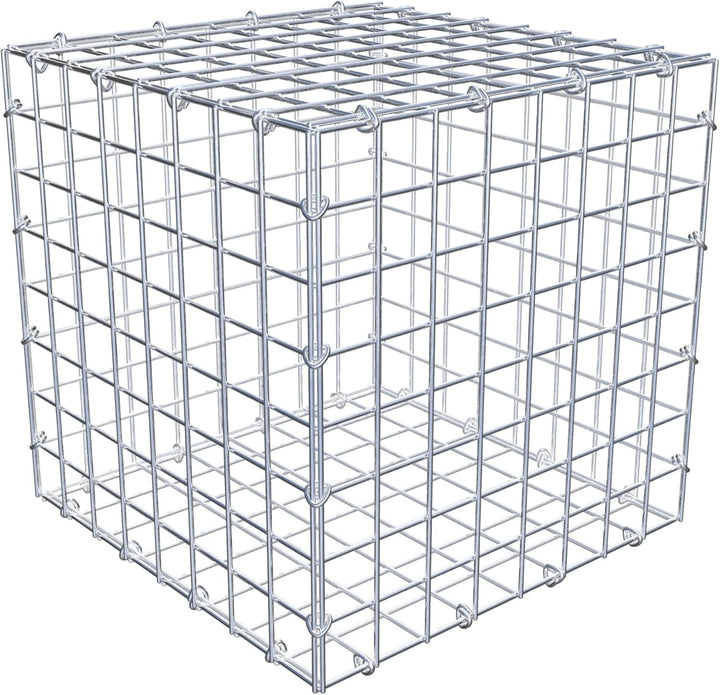 GABIONA Steinkorb-Gabione eckig, Maschenweite 5 x 5 cm, Tiefe 40 cm, Gabione 40 x 40 x 40 cm (L x H