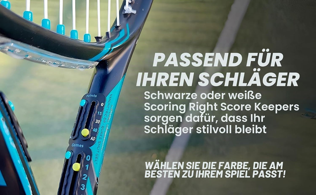 Scoring Right Tragbarer Tennis und Padel - Punktezähler – Einfach zu montierende Anzeigetafel zur Au