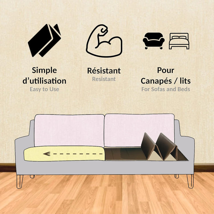 Sinkschutz für Sofa mit 3 Sitzen oder 90X120 Matratze, Holzfaser Two_Seats