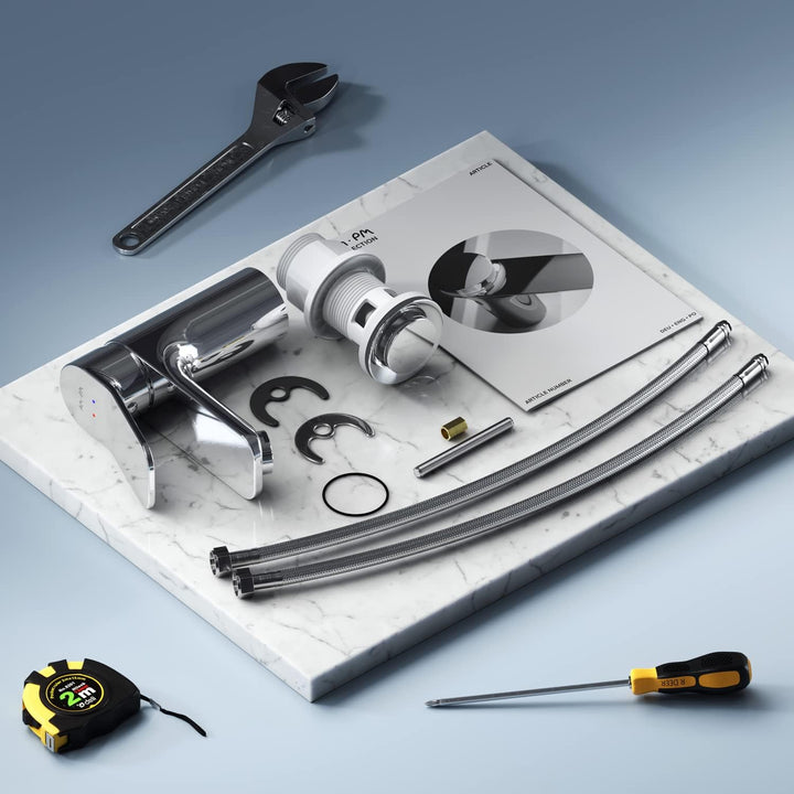 AM.PM X-Joy Waschtischarmatur mit Einhebelmischer | SoftMotion Keramikkartusche, Neoperl Aerator | k