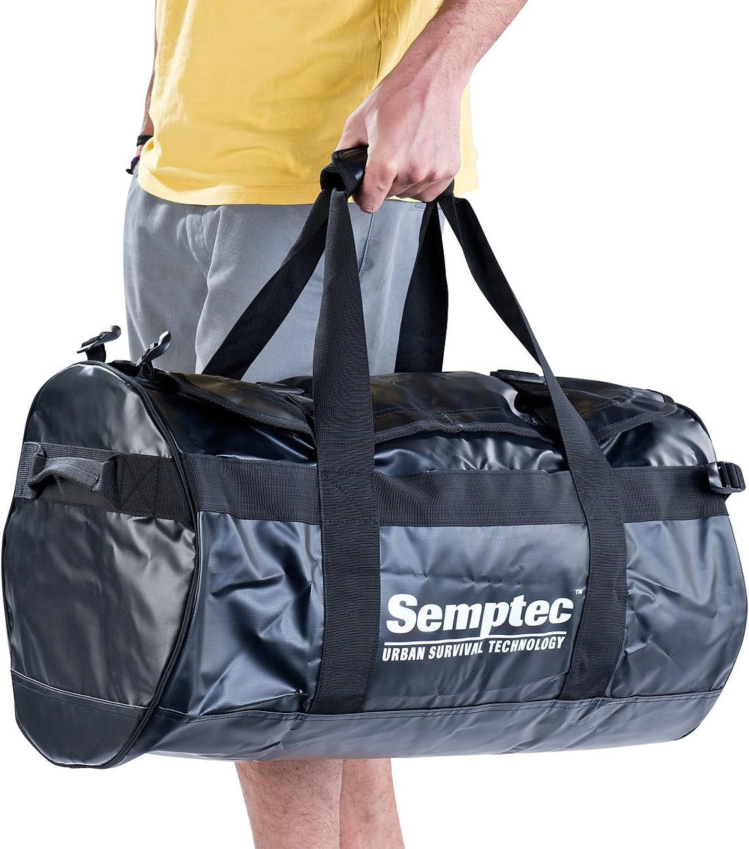 Semptec Urban Survival Technology Rucksackreisetasche: 2in1-Rucksack-Reisetasche aus reissfester Lkw