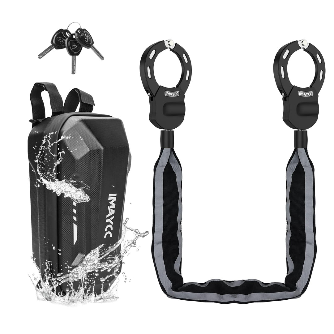 IMAYCC E Scooter Schloss Mit Tasche, Schloss für E Scooter, Handschellenschlossn, Motorrad, Hochsich