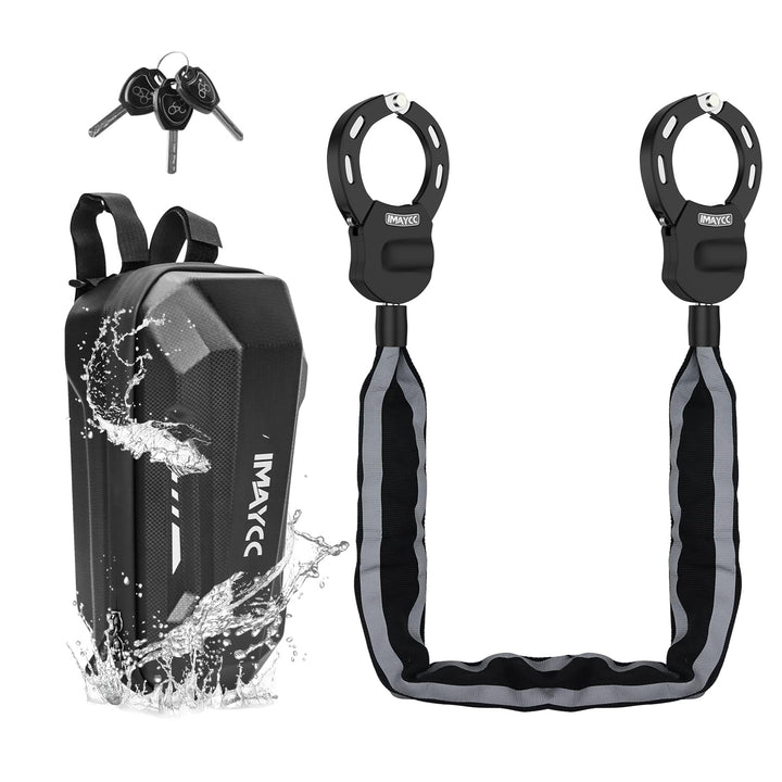 IMAYCC E Scooter Schloss Mit Tasche, Schloss für E Scooter, Handschellenschlossn, Motorrad, Hochsich