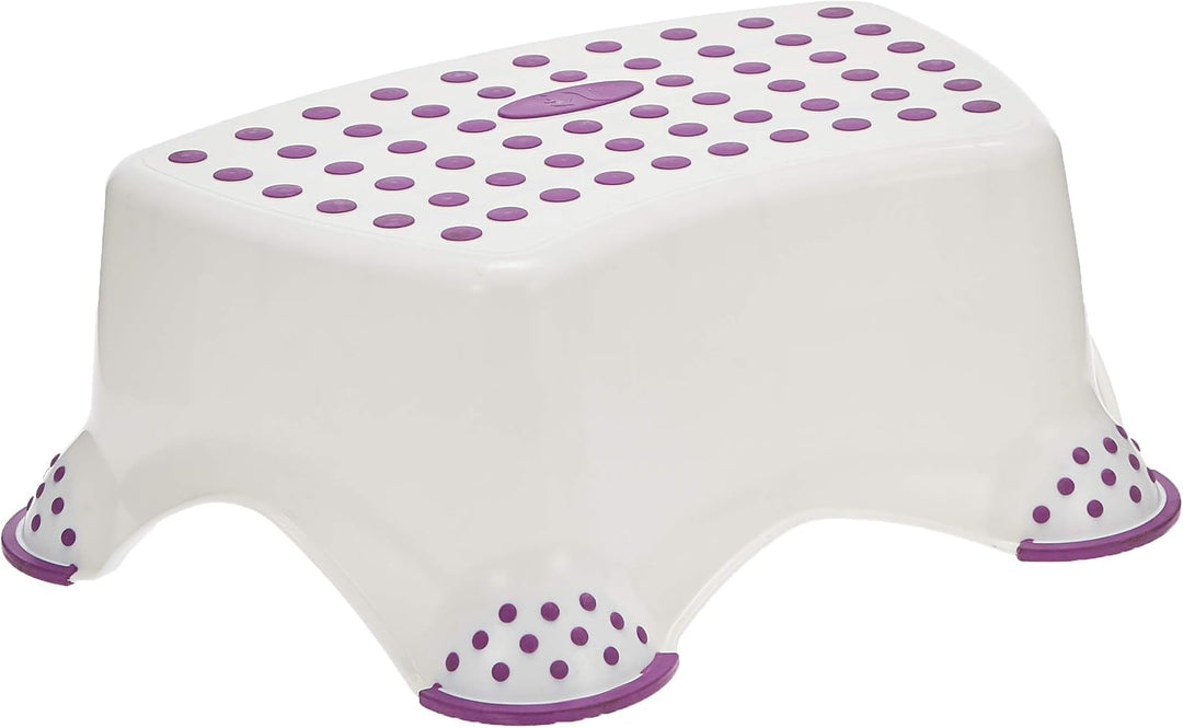 keeeper PLASTOREX Tritthocker weiss violett Dekor Nilpferd
