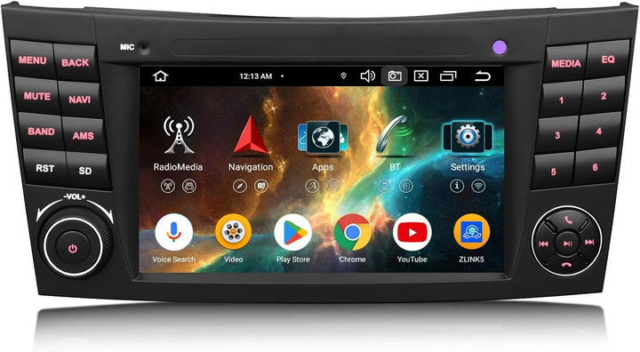 Erisin Android 14 Acht-Kern Autoradio 4GB+64GB Für Mercedes Benz E-Klasse W211 CLS Klasse W219 mit G