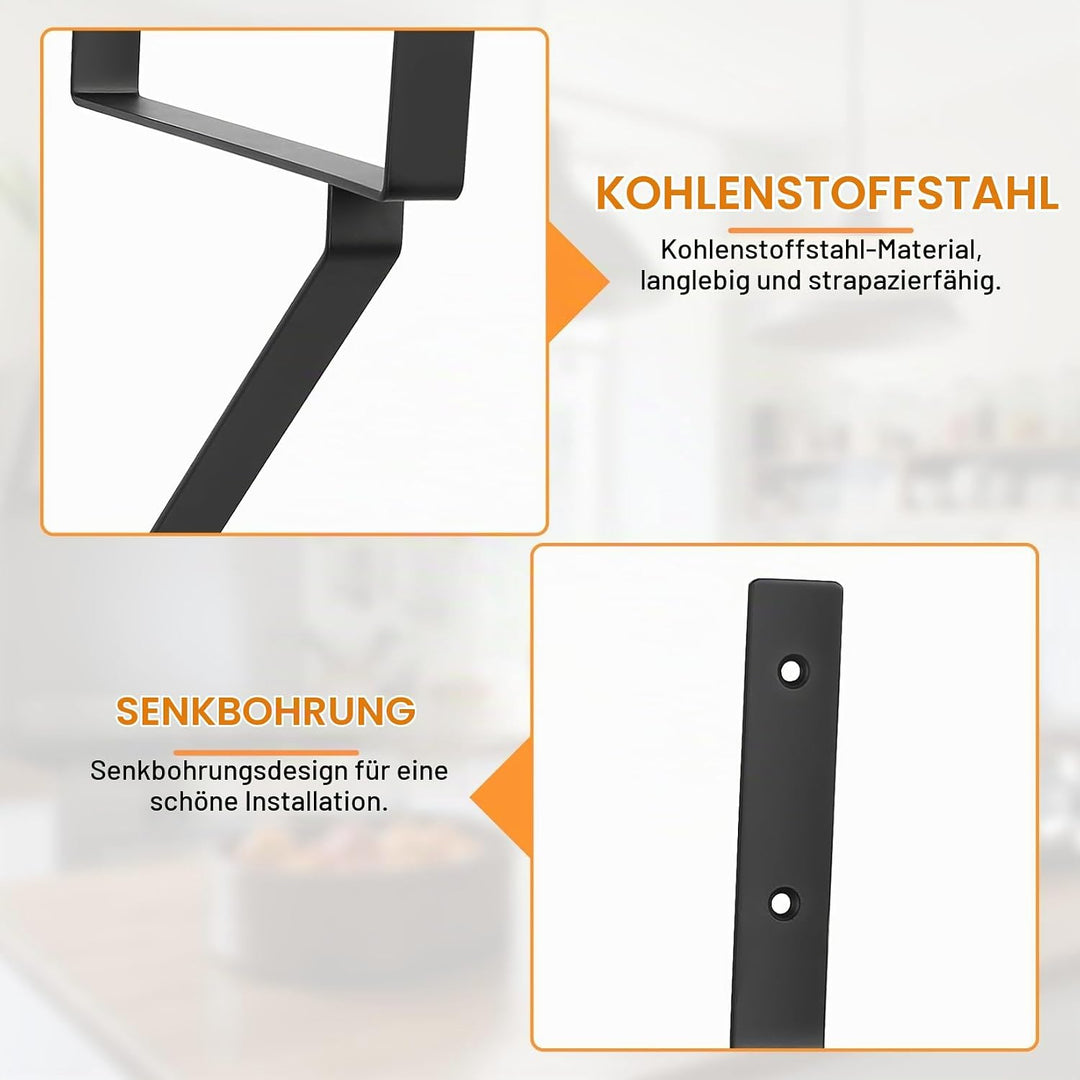 Xingwenhao Schwerlasthaken, 2 Stk Schwerlast Wandhaken, Montagehaken für Garage, Werkstatthaken, Wan