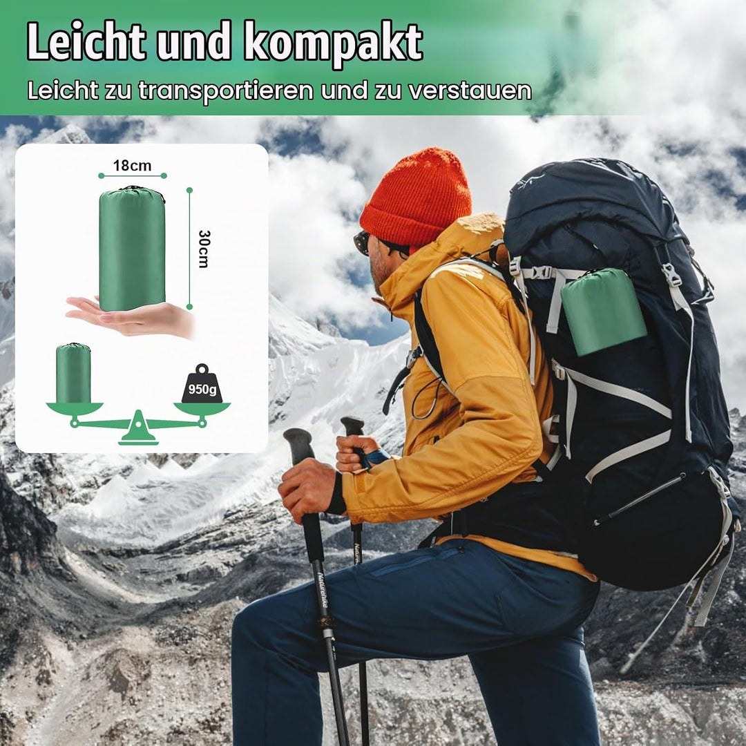 Isomatte Selbstaufblasend mit Fusspresse Pumpe, 12cm Verdicken Isomatte Camping, Ultraleicht Luftmat