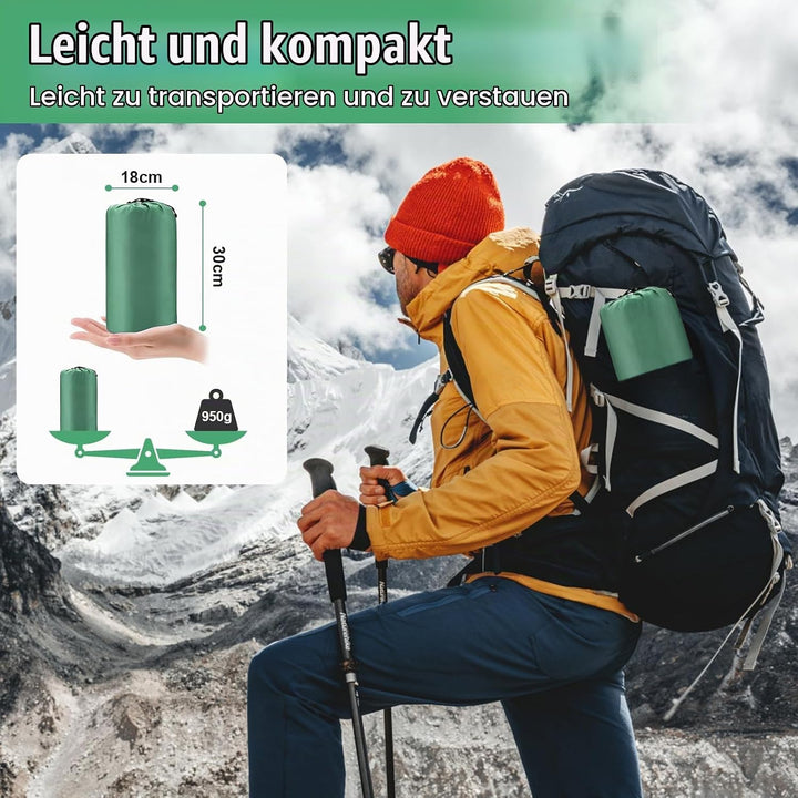 Isomatte Selbstaufblasend mit Fusspresse Pumpe, 12cm Verdicken Isomatte Camping, Ultraleicht Luftmat