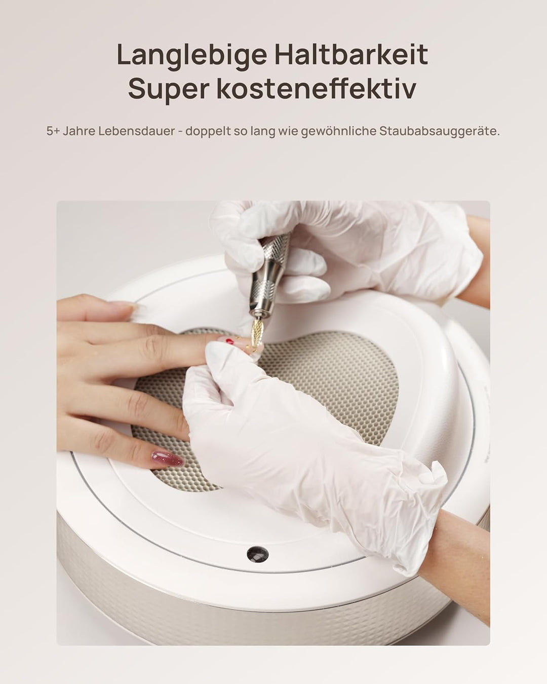 Professioneller Nagelstaubsauger für Maniküre - O NAIL Staubabsaugung mit Filter für Gel, Acryl und