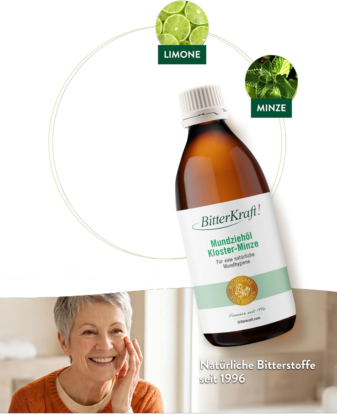 BitterKraft! Mundziehöl | 200ml | Mundziehöl nach Hildegard von Bingen | Natürliche Mundpflege nach