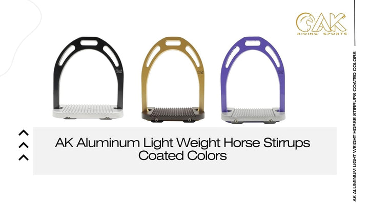 AK Aluminium-Steigbügel mit beschichteten Farben (11,9 cm, Violett/Silber) 4.75 INCHES violett / sil