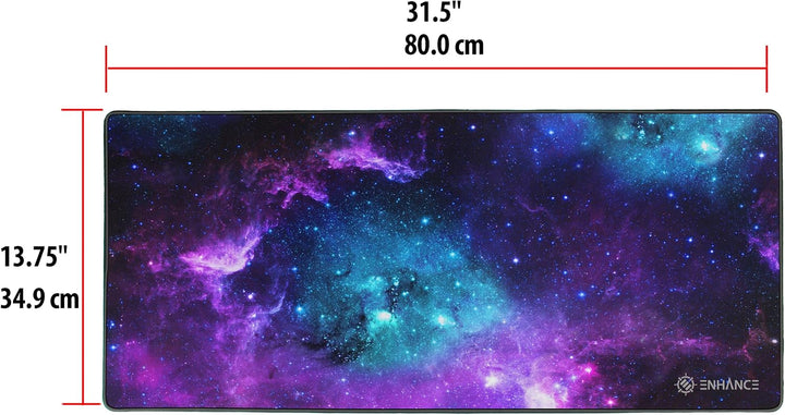 Enhance GX-MP2 Verlängert Gaming Mouse Pad - Grosses XL Mauspad (80 x 35 cm) für professionelle Espo