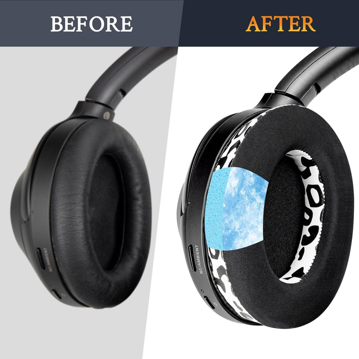 SOULWIT Kühlgel Ersatzpolster Ersatz Ohrpolster für Sony WH-1000XM3 (WH1000XM3) Over-Ear-Kopfhörer,