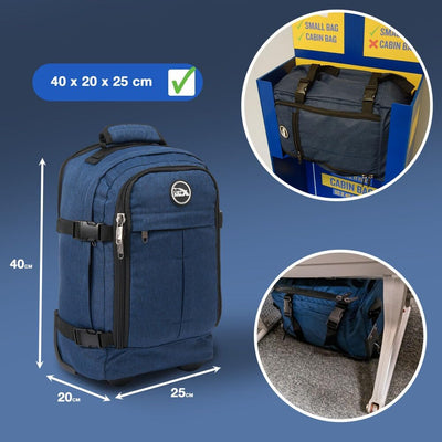 Cabin Max Metz - Ryanair Handgepäck 40x20x25 Perfekter Reiserucksack für Flugzeug, Rucksack & Tasche