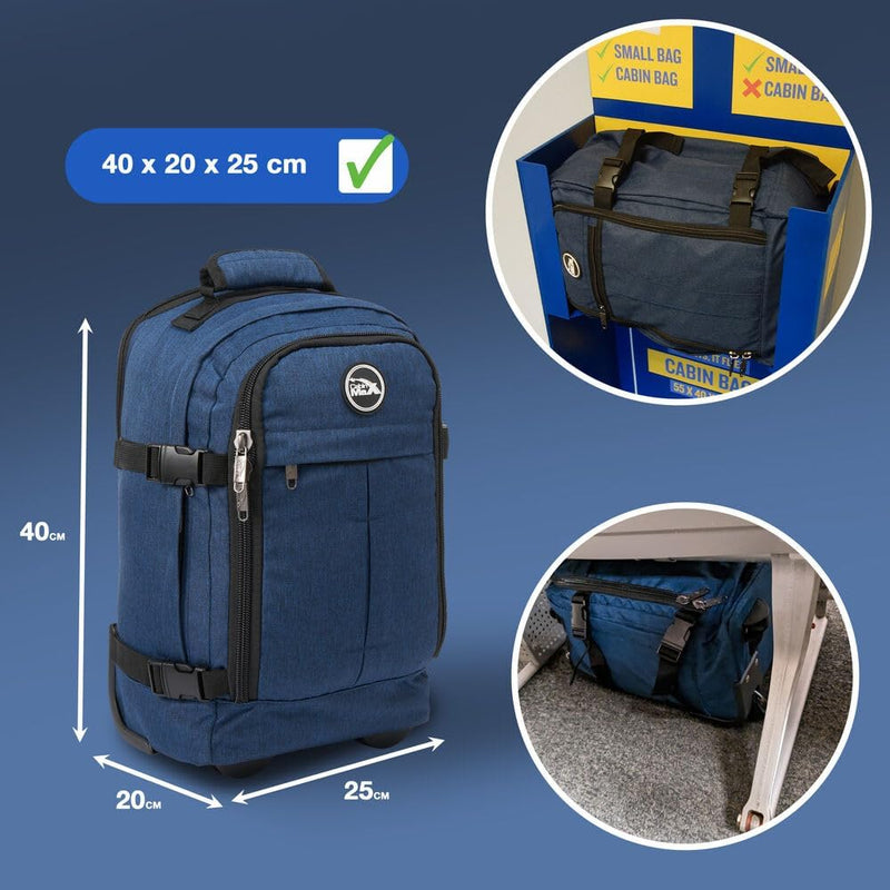 Cabin Max Metz - Ryanair Handgepäck 40x20x25 Perfekter Reiserucksack für Flugzeug, Rucksack & Tasche