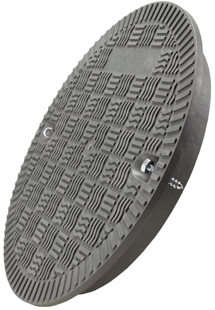 BabylonPlast Schachtabdeckung, Kanaldeckel, DN315, Kunststoff Schachtdeckel 15 kN, Abflusssteigrohr