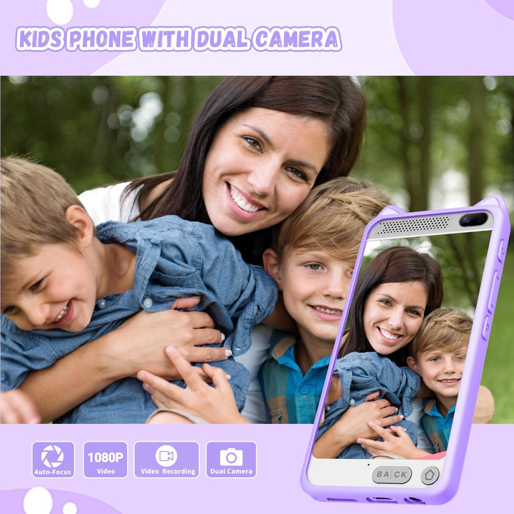 Kinder Handy Smartphone mit 1080P HD Dual Kamera aufnehmbar Video, 3.97" Zoll Touchscreen Digitalkam