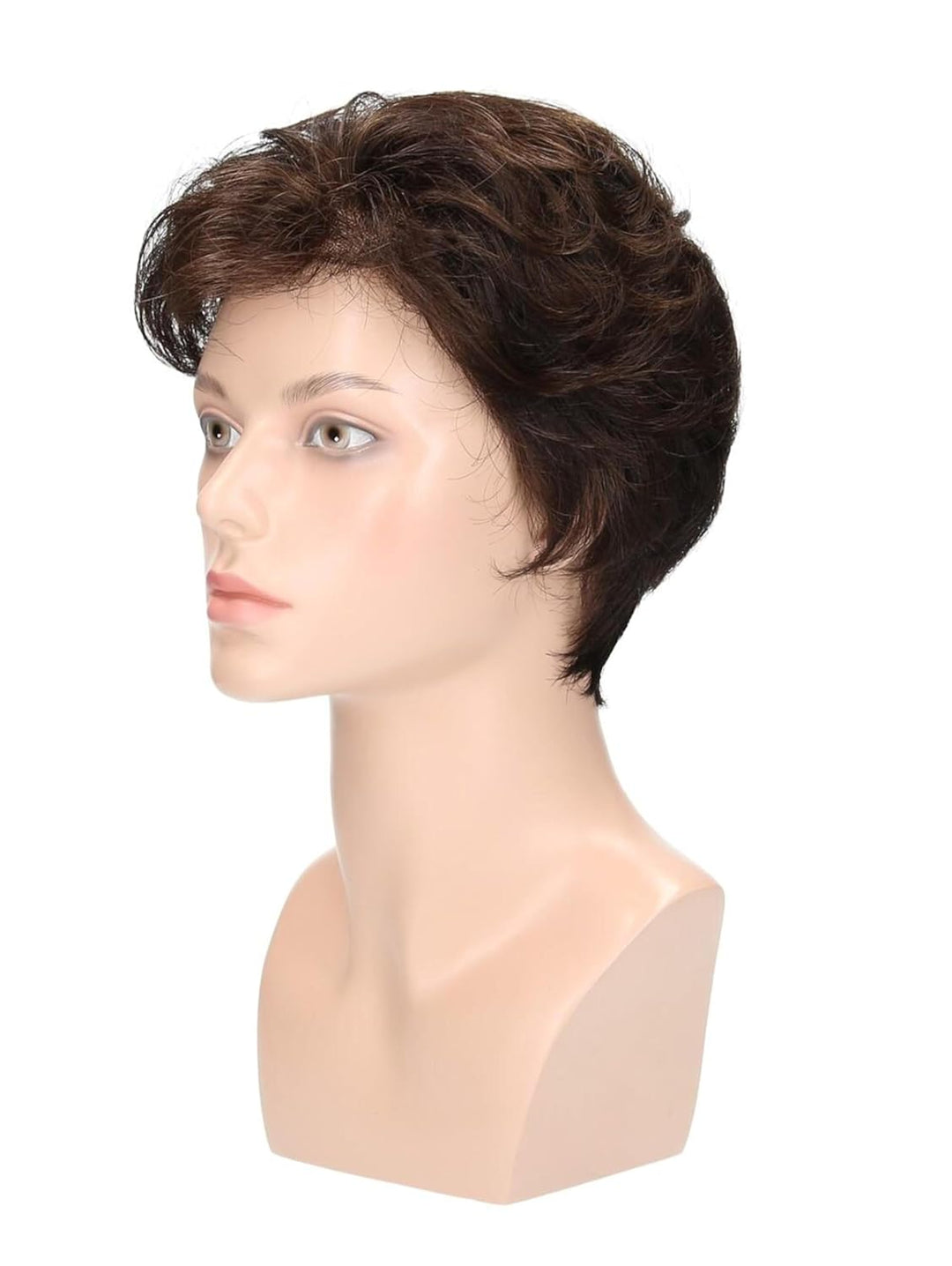 degenhardt Perücke RIVA Deluxe Plus aus hochwertigem Kunsthaar, wirkt wie Echthaar, in Kaffeebraun,