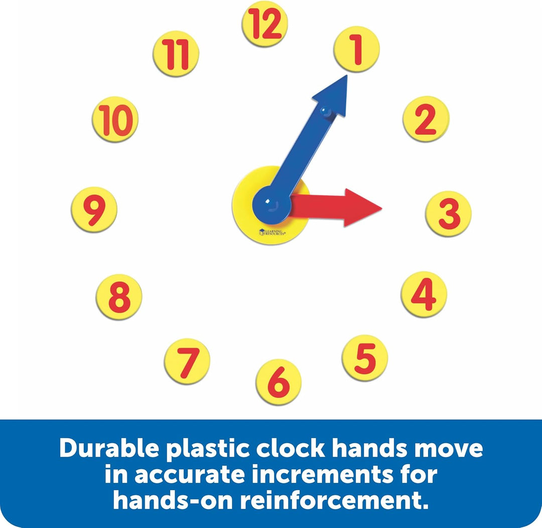 Learning Resources Magnetisches Uhrenset mit Zahnrad