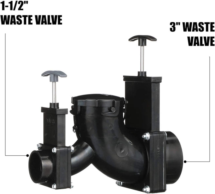 Valterra T80 Ell doppelt drehbar Ventil – 7,6 cm X 3,8 cm Hub x 7,6 cm Bajonettsockel