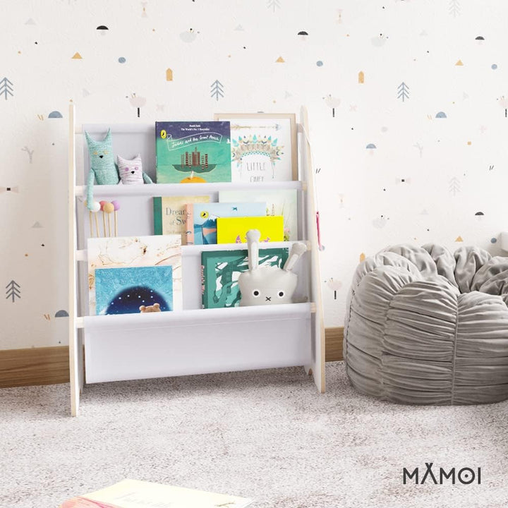 MAMOI® Bücherregal für Kinder, Bücherkiste für kinderzimmer, Book Shelf, Buchregal, Wandregal kinder