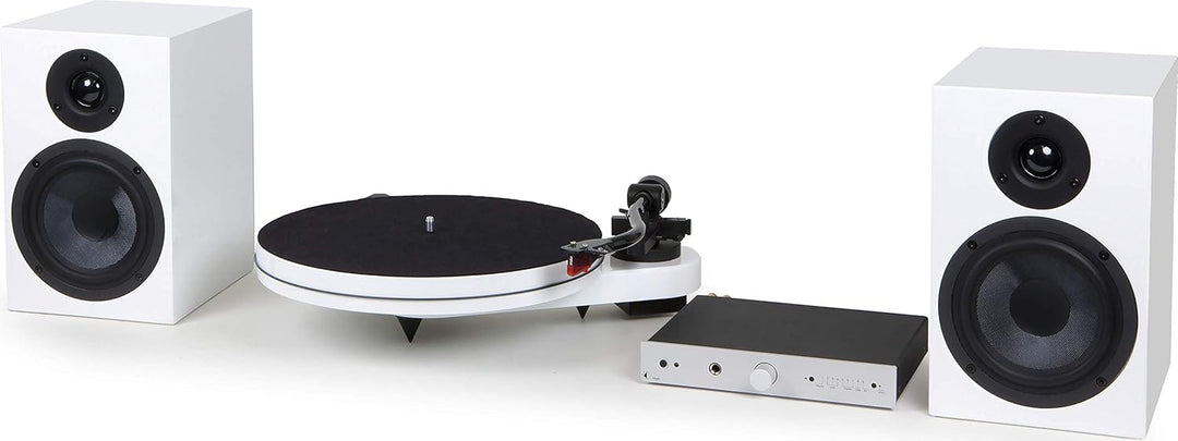 Pro-Ject RPM 1 Carbon Plattenspieler mit Riemenantrieb (inkl. Ortofon 2M Red, Weiss) inkl. Ortofon 2