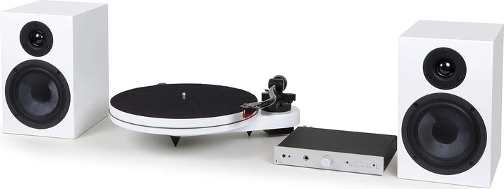Pro-Ject RPM 1 Carbon Plattenspieler mit Riemenantrieb (inkl. Ortofon 2M Red, Weiss) inkl. Ortofon 2
