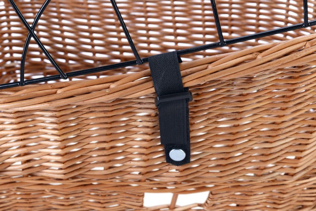 Beeztees - Fahrradkorb Gepäckträger+Gitterabdeckung - Weide - 45x23 cm
