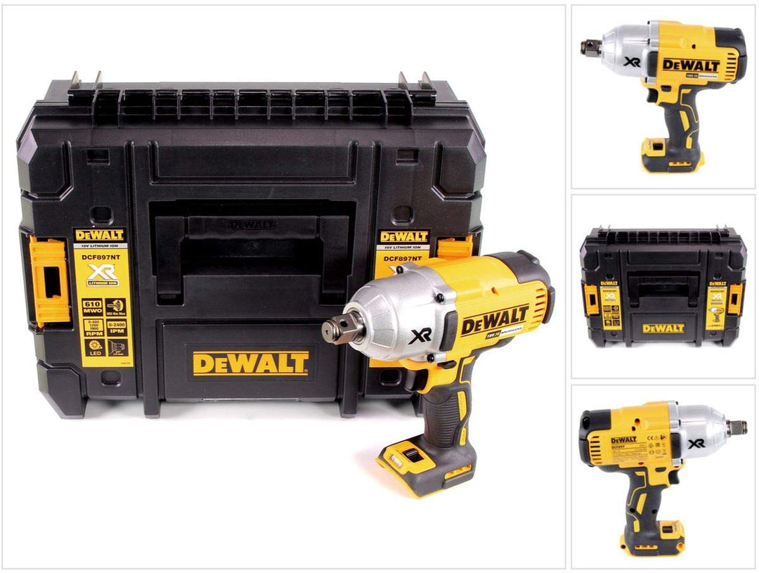 Dewalt 18V XR Akku-Schlagschrauber DCF897NT (bürstenlos, 3/4", 950 Nm, Vollmetallgetriebe- und Schla