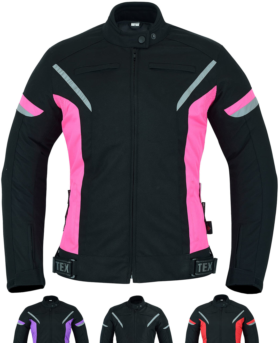TEXPEED Damen motorradjacke mit protektoren für Sommer oder Winter - Textil wasserdicht motorroller