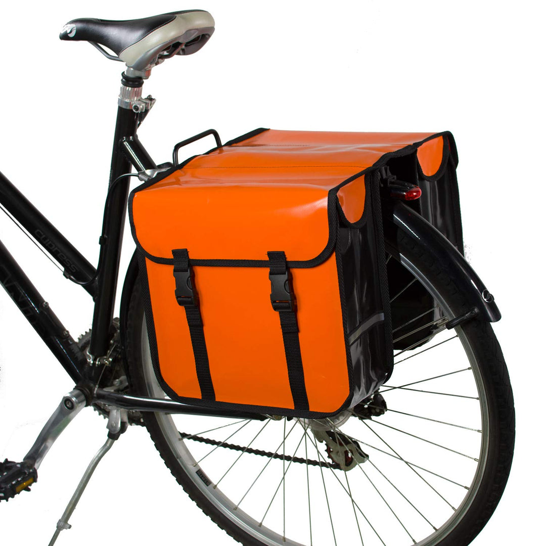 BikyBag Classic CW – wasserdichte Fahrrad-Doppeltasche, Fahrradtasche, Fahrrad, Pendler, Einkaufstas