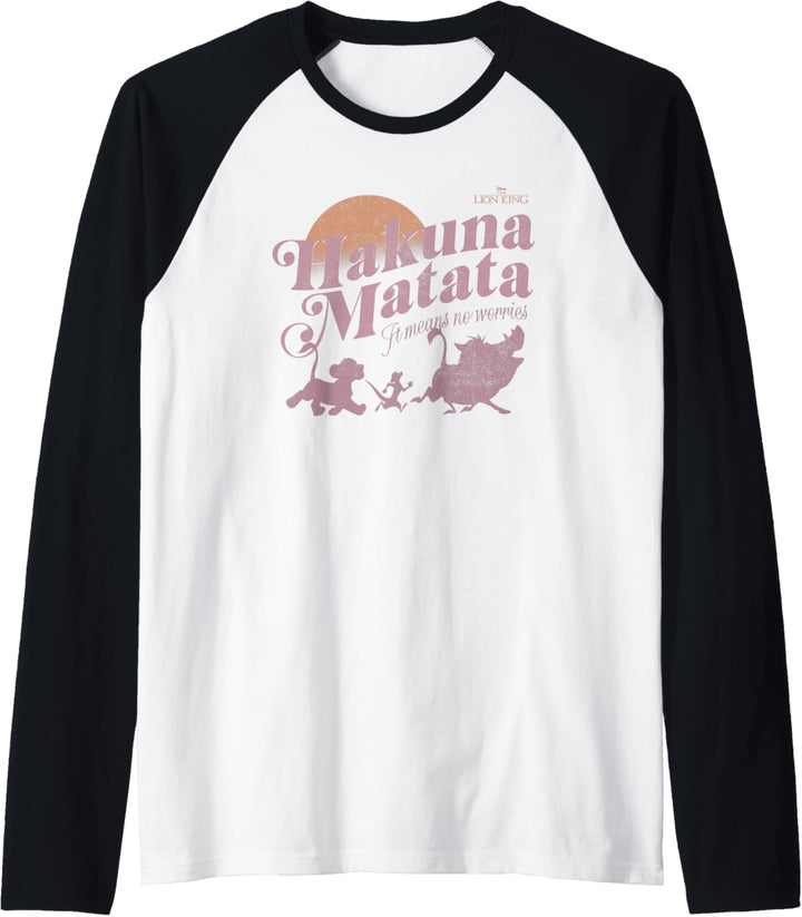 Disney The Lion King Hakuna Matata It Means No Worries Raglan