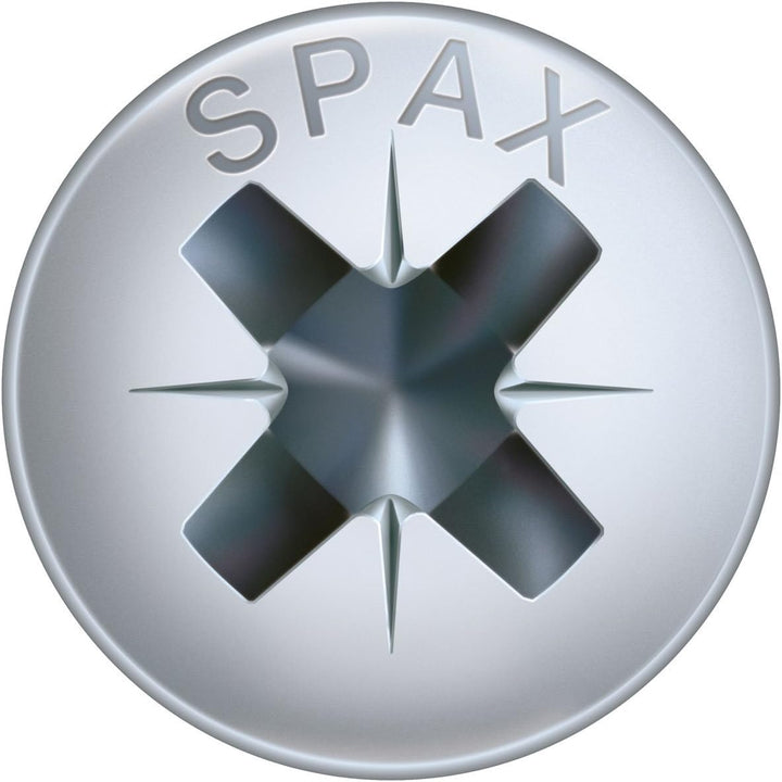 SPAX Universalschraube, 4,0 x 20 mm, 1000 Stück, Kreuzschlitz Z2, Linsensenkkopf, Vollgewinde, 4CUT,