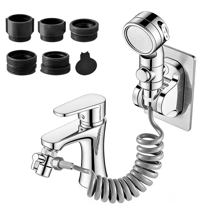 Handbrause für Waschbecken mit Schlauch 3m, Waschbeckenbrause mit Schlauch, Wasserhahnspender und Du