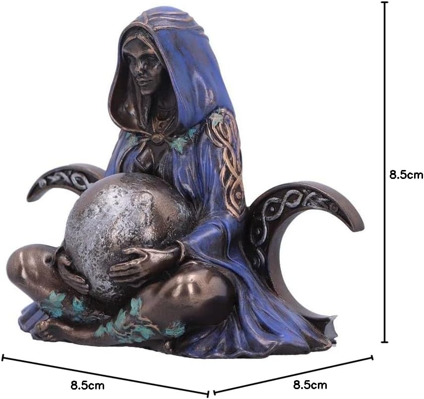 Nemesis Now Dreifach-Mond-Göttin-Figur, 8,5 cm, Violett