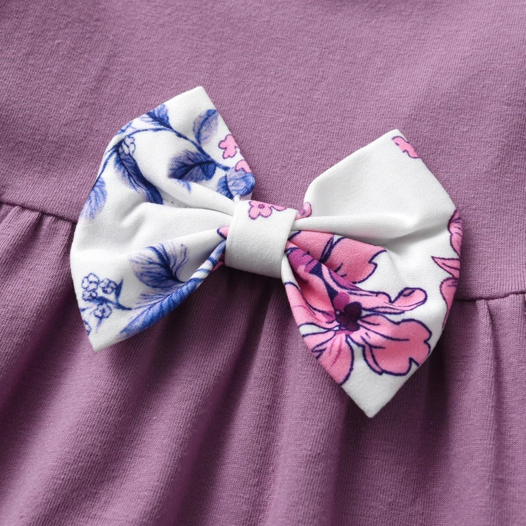 Baby Mädchen Kleidung Langarm Ruffle Tops und Floral gedruckt Hosen Kleinkind Baby Mädchen Outfits S
