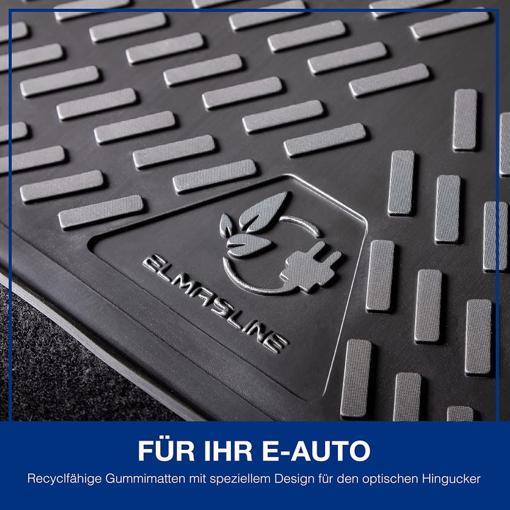 ELMASLINE Design 3D Gummimatten Set für OPEL Corsa-E (Elektro) ab 2019 | Extra hoher Rand | Corsa F
