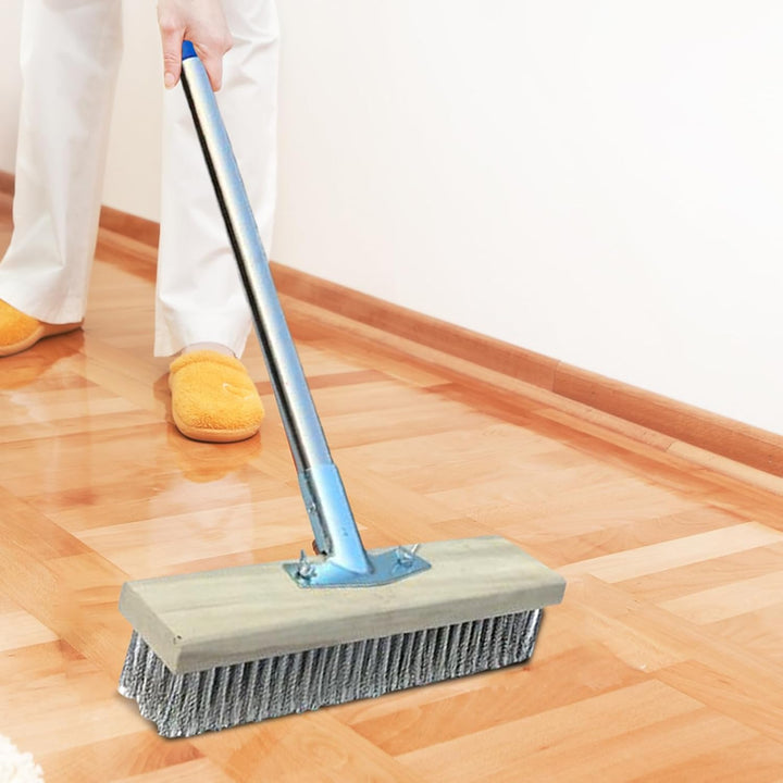 Beton Scrubber, Heavy Duty Besen,Deck -Peelingbürste mit langem Griff | Patio -Schrubber, Ausseneren