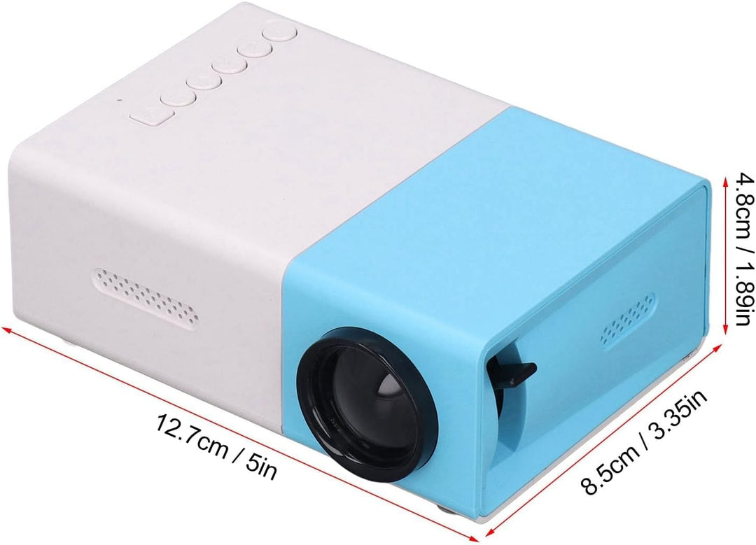 Kleiner Beamer Für Schlafzimmer 1080P Mini Beamer Full HD YG300 Tragbarer Mini Projektor LED Heimkin